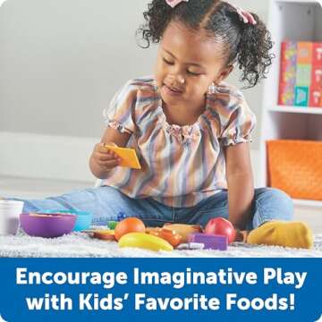 Learning Resources New Sprouts Munch It! Pretend Play Food, Develops Imaginative Play, Play Food for...
