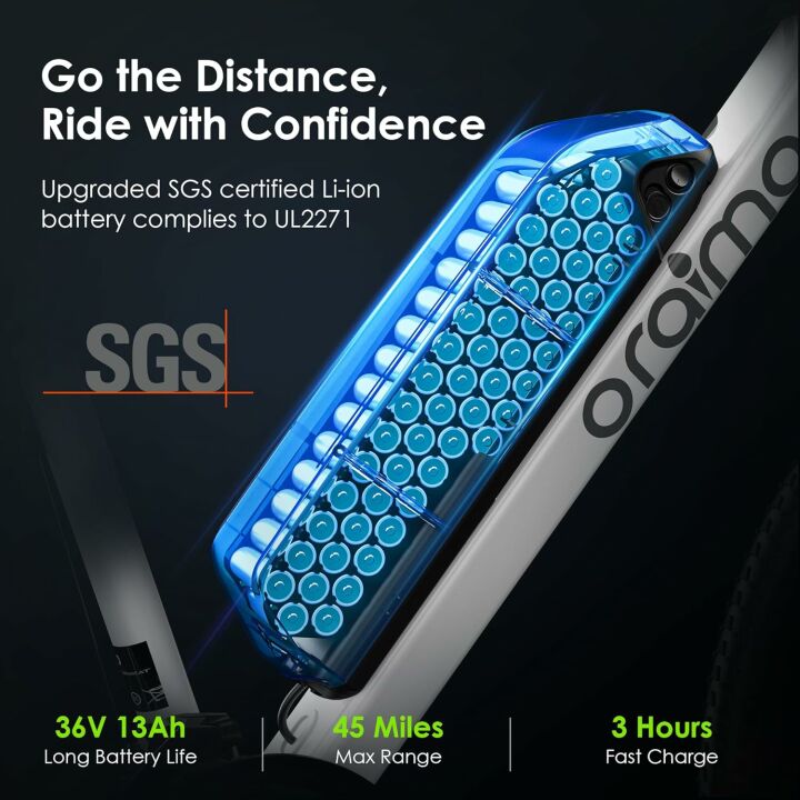 Oraimo Electric Bike with 350W BAFANG Motor for Adults