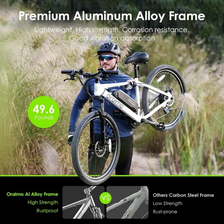 Oraimo Electric Bike with 350W BAFANG Motor for Adults