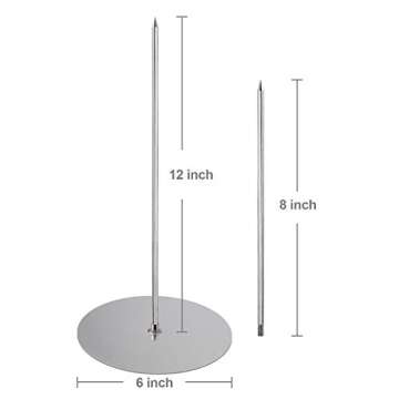 ZAUGONTW Vertical Skewer Grill for Perfect Meat Cooking