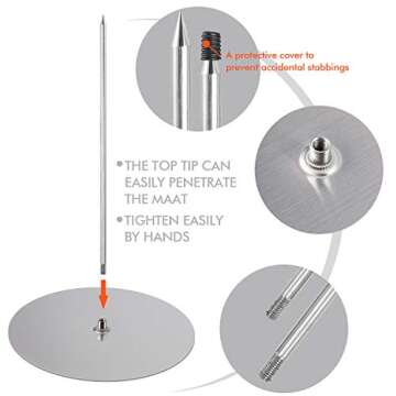 ZAUGONTW Vertical Skewer Grill for Perfect Meat Cooking