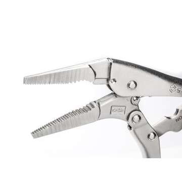 SATA 9" Long Nose Locking Pliers - ST71302