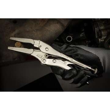 SATA 9" Long Nose Locking Pliers - ST71302
