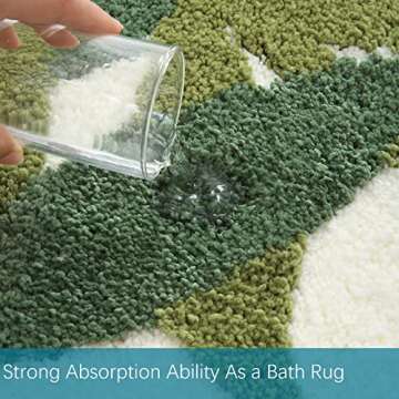 ZebraSmile Long Water Absorbent Bathroom Rugs