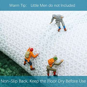 ZebraSmile Long Water Absorbent Bathroom Rugs