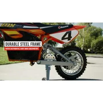 Razor MX500 Red Dirt Rocket High-Torque Electric Motorcycle Dirt Bike for Adult