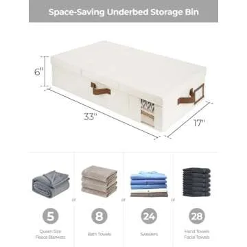 StorageWorks 2-Pack Large Under Bed Storage Bins with Lids for Efficient Organizing