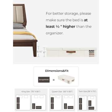 StorageWorks Large Under Bed Storage Bins for Easy Organization