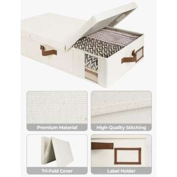StorageWorks Large Under Bed Storage Bins for Easy Organization