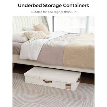 StorageWorks Large Under Bed Storage Bins for Easy Organization
