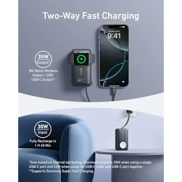 Anker MagGo Power Bank for Apple Watch - 10,000mAh