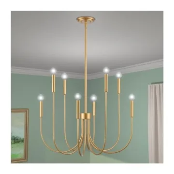 Elk Home Ulla 8-Light Gold Chandelier - Elegant and Modern