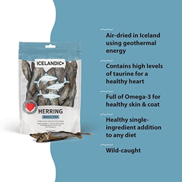 Icelandic Herring Whole Fish Treat for Dogs 3oz