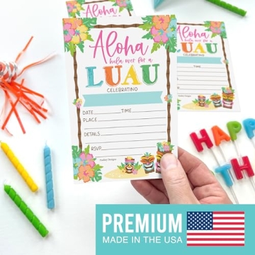 15 Hawaiian Luau Birthday Invitations for Girls Fun
