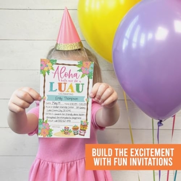 15 Hawaiian Luau Birthday Invitations for Girls Fun