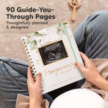 Pregnancy Journal Memory Book - 90 Pages Hardcover Pregnancy Book, Pregnancy Planner, Pregnancy Jour...
