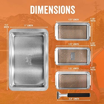 Yukon Glory™ BBQ 'N SERVE Grill Basket Set