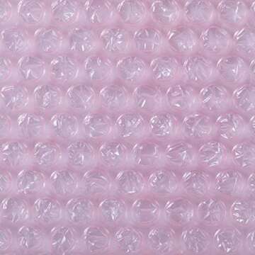 Duck Brand Anti-Static Bubble Wrap Cushioning, Extra Wide 24-Inch x 50-Feet, Pink (285793)