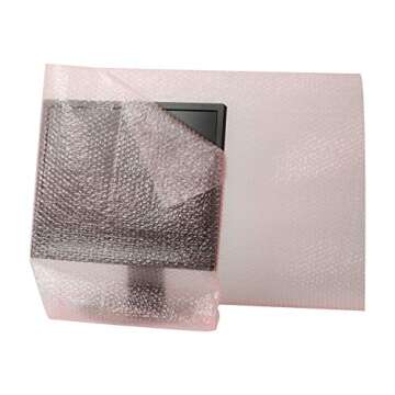 Duck Brand Anti-Static Bubble Wrap Cushioning, Extra Wide 24-Inch x 50-Feet, Pink (285793)