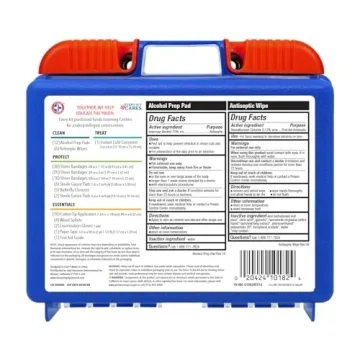 Be Smart Get Prepared 110 pc First Aid Kit for Safety & Emergency