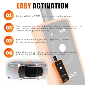 TPMS Relearn Tool for GM Tire Sensors, EL-50448