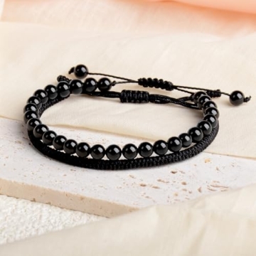 LPBeads Black Onyx Bracelet for Protection and Healing