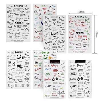 Planner Stickers Value Pack (Assorted 1877 PCS, 44 Sheets) - Decorative Sticker Collection for Scrapbooking, Calendars, Arts, Kids DIY Crafts, Album, Bullet Journals by Knaid