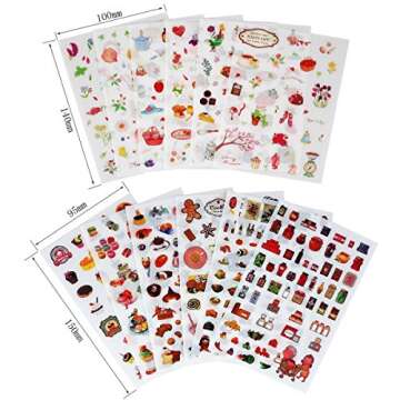 Planner Stickers Value Pack (Assorted 1877 PCS, 44 Sheets) - Decorative Sticker Collection for Scrapbooking, Calendars, Arts, Kids DIY Crafts, Album, Bullet Journals by Knaid