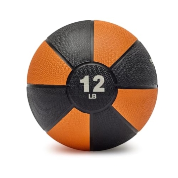 Amazon Basics 12-Pound Medicine Ball for Enhanced Workouts