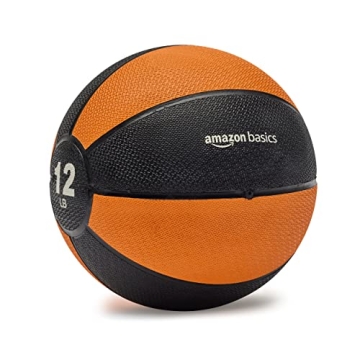 Amazon Basics 12-Pound Medicine Ball for Enhanced Workouts
