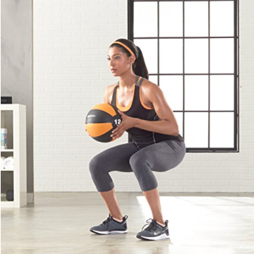 Amazon Basics 12-Pound Medicine Ball for Enhanced Workouts