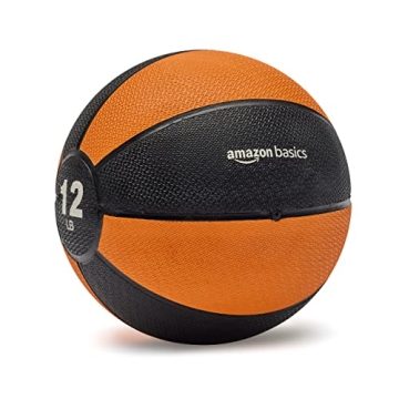 Amazon Basics 12-Pound Medicine Ball for Enhanced Workouts