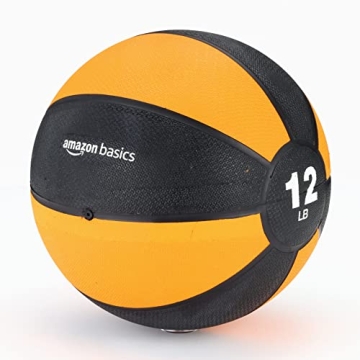 Amazon Basics 12-Pound Medicine Ball for Enhanced Workouts