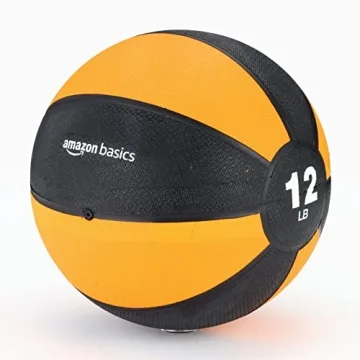 Amazon Basics 12-Pound Medicine Ball for Enhanced Workouts