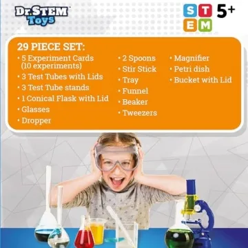 Kids First Chemistry Set with 10 Fun Experiments