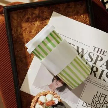 GIROFLIER Millie 12oz Ceramic Travel Coffee Mug - Stylish Tumbler with Lid, Microwave & Dishwasher Safe Ceramic Travel Mug with Lid- Unique Gift Idea for Women & Men Who Love Coffee on the Go