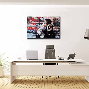Banksy Monkey Canvas Art for Inspirational Home Decor