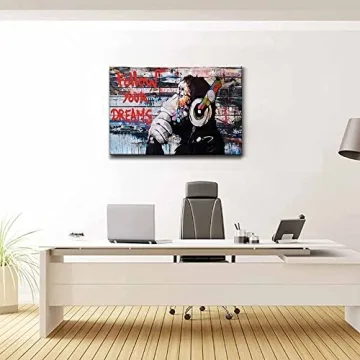 Banksy Monkey Canvas Art for Inspirational Home Decor