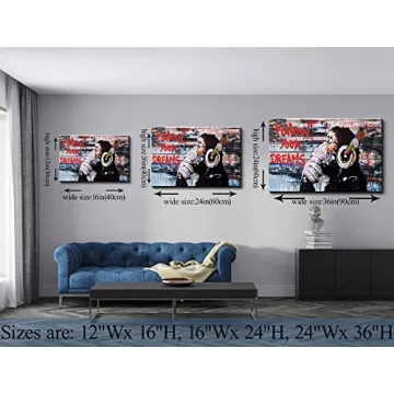Banksy Monkey Canvas Art for Inspirational Home Decor