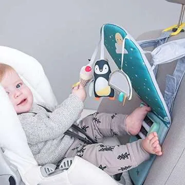 Infant Car Toy Activity Center with Rattle & Mirror