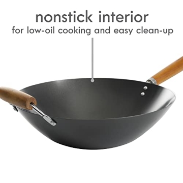 Versatile 14-Inch Kenmore Hammond Carbon Steel Wok