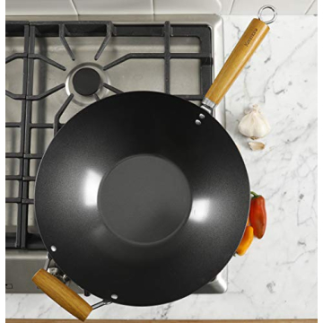 Versatile 14-Inch Kenmore Hammond Carbon Steel Wok
