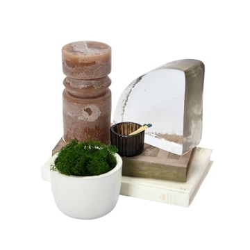 Creative Co-Op Cappuccino Unscented Totem Pillar Candle
