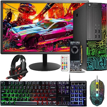 Dell Gaming OptiPlex Desktop PC with RGB Accessories & 24" Monitor