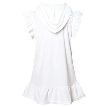Stylish Girls Terry Swimwear Cover-up with Hood
