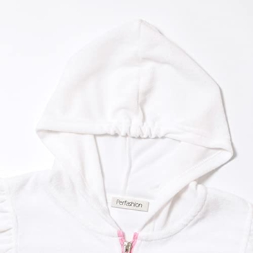 Stylish Girls Terry Swimwear Cover-up with Hood