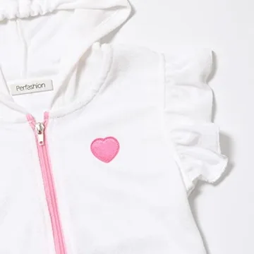 Stylish Girls Terry Swimwear Cover-up with Hood