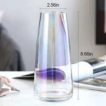 Aoderun Modern Glass Vase for Stylish Home Decor