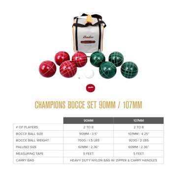 Baden G200-00 Champions Bocce Ball Set with Carry Case