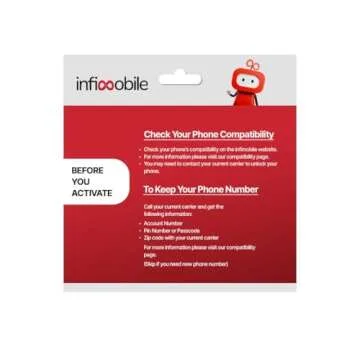 Infimobile Prepaid Plan: 5GB Data for $15/month